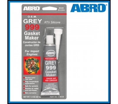 ABRO 999 Герметик  силиконовый  серый 85 гр.