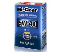 HG0544 Синтетическое моторное масло ‎Hi-Gear 5W40 SN/CF, 4л