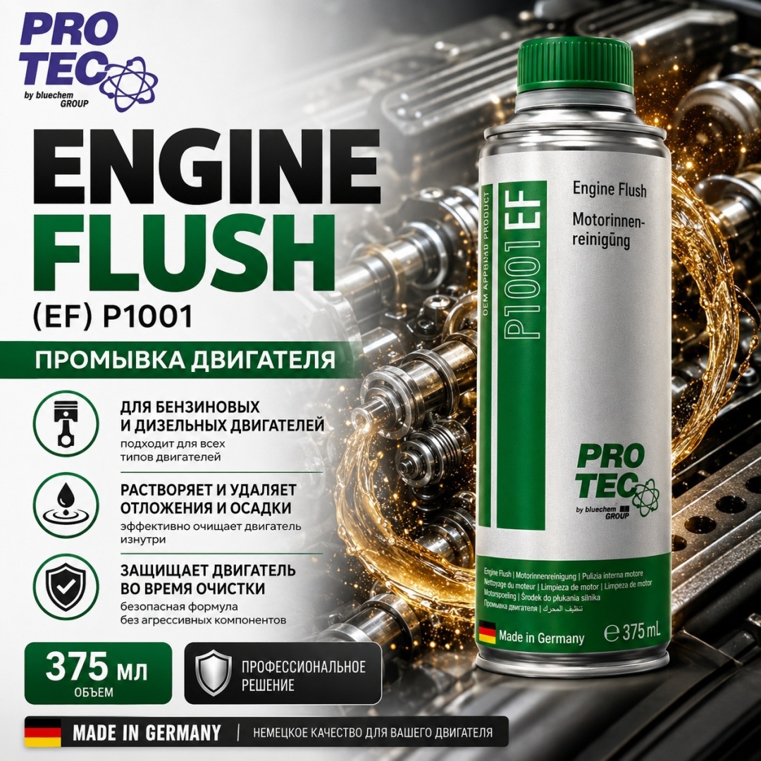 PROTEC P1001 Промывка двигателя