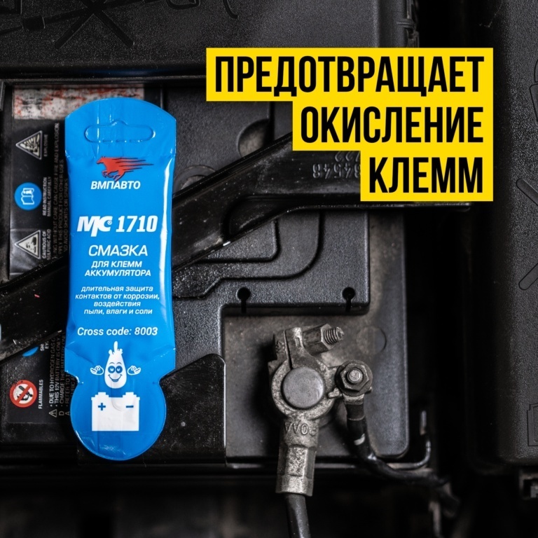ВМПАВТО 8003 мс1710 Смазка для клемм аккумулятора 10 гр.
