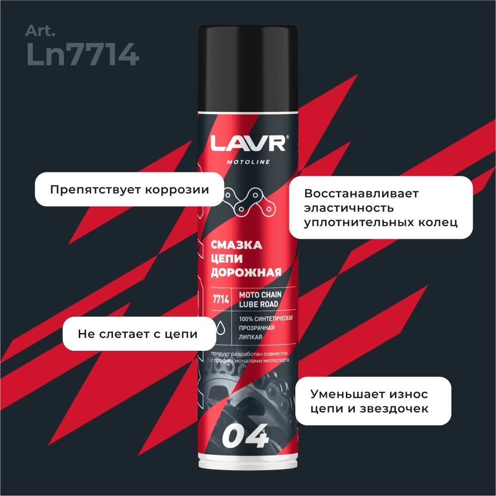 смазка цепи дорожная Lavr ln7714