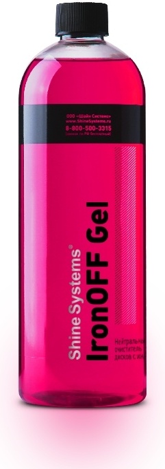 Shine Systems IronOFF GEL- нейтрпльный очиститель дисков с индикатором, 750 мл SS753